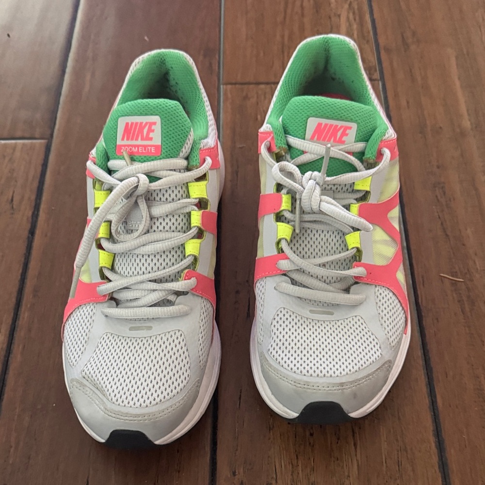 Nike Women’s Sneakers - White, Pink, Green, Yellow